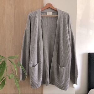 Wilfred Unwind Cardigan Heather Light Grey (M)